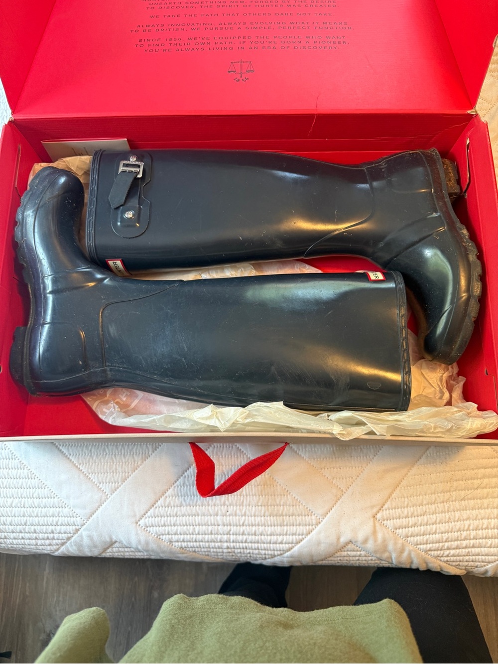 Hunter Women's Original Tall Rain Boots - navy